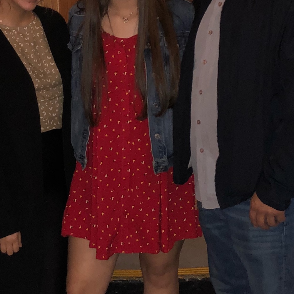 Red Spaghetti Strap Dress